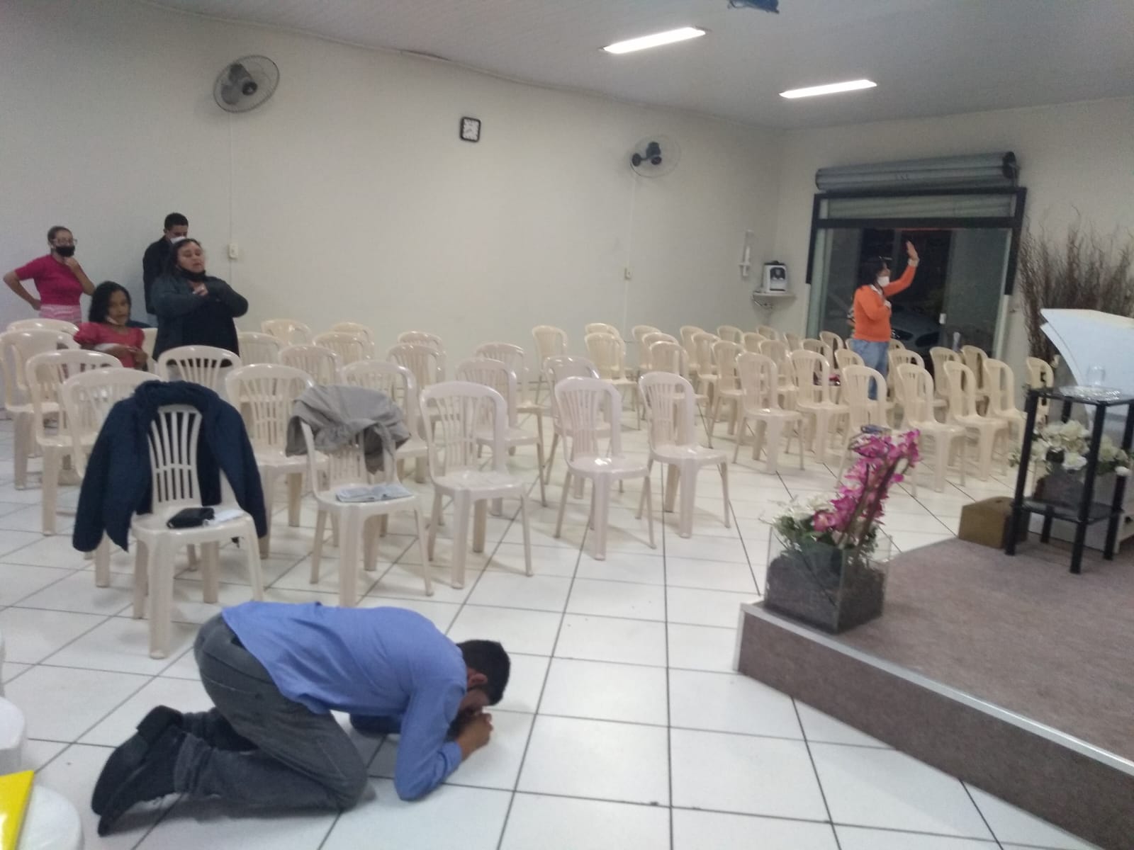 Templo preparado para receber a igreja